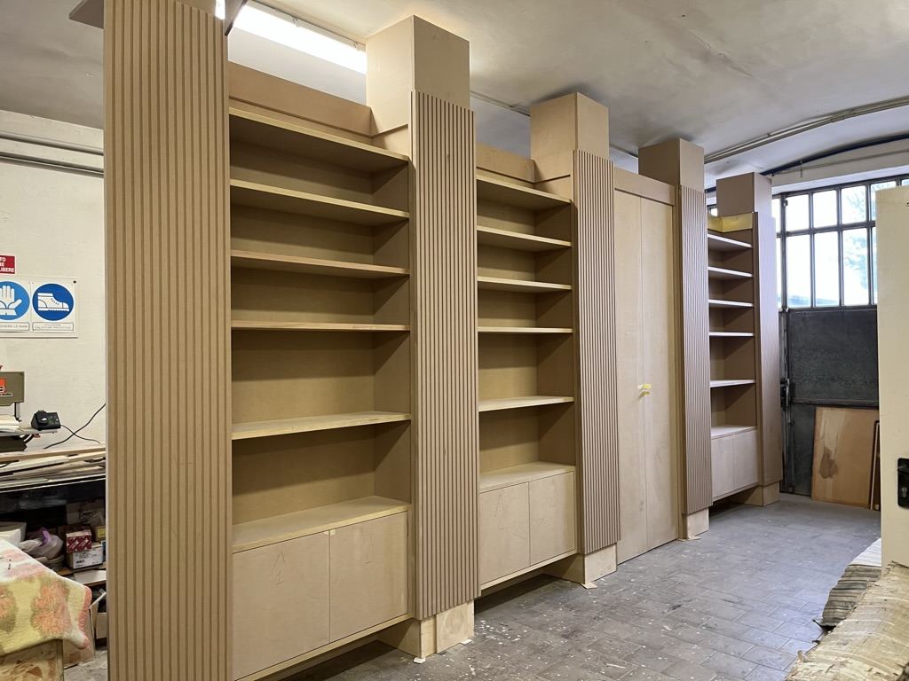 The bookcase, before the books.