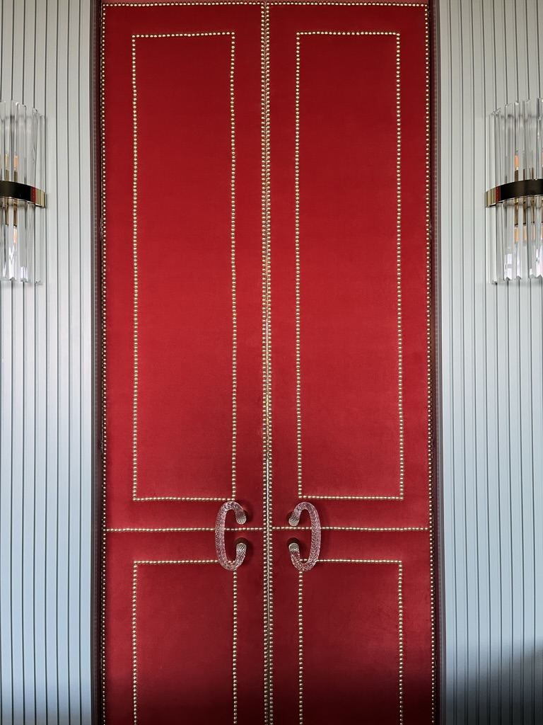Red, chosen deliberately.